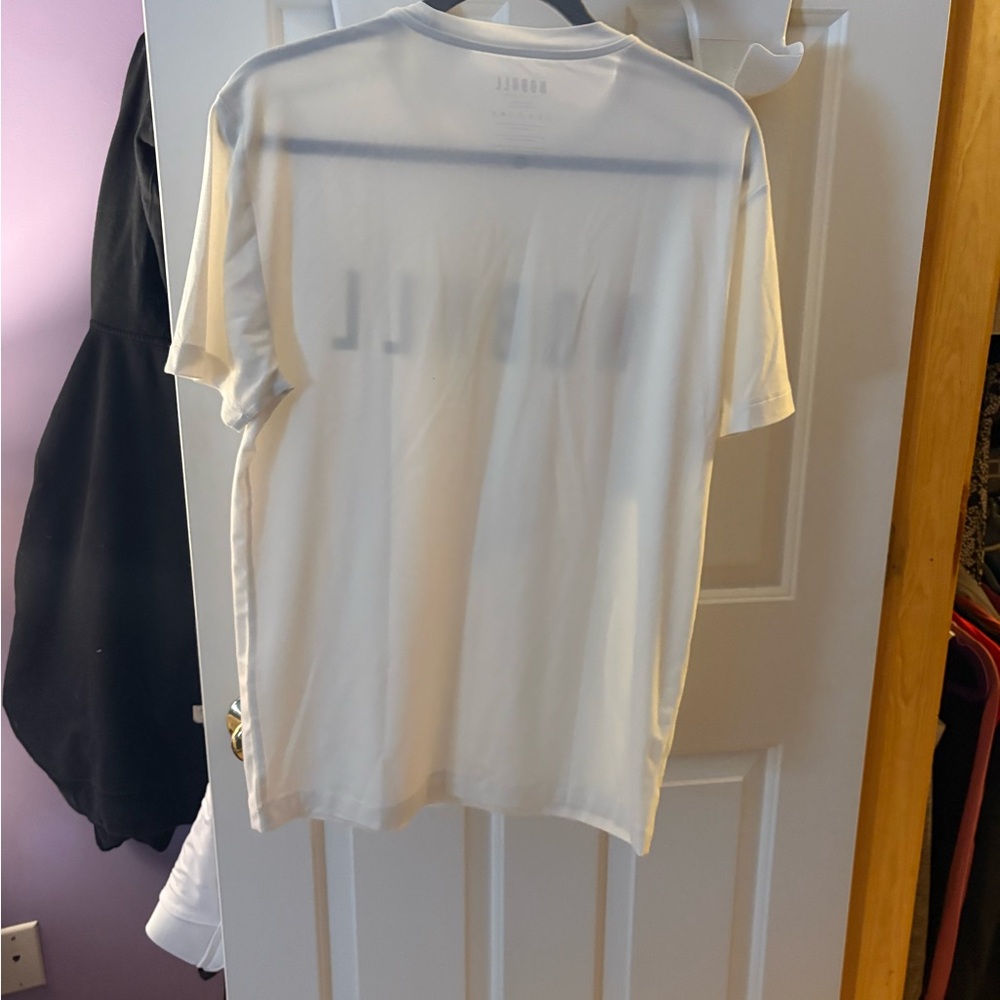 NOBULL Cream Logo White Men's Tee - Picture 3 of 3